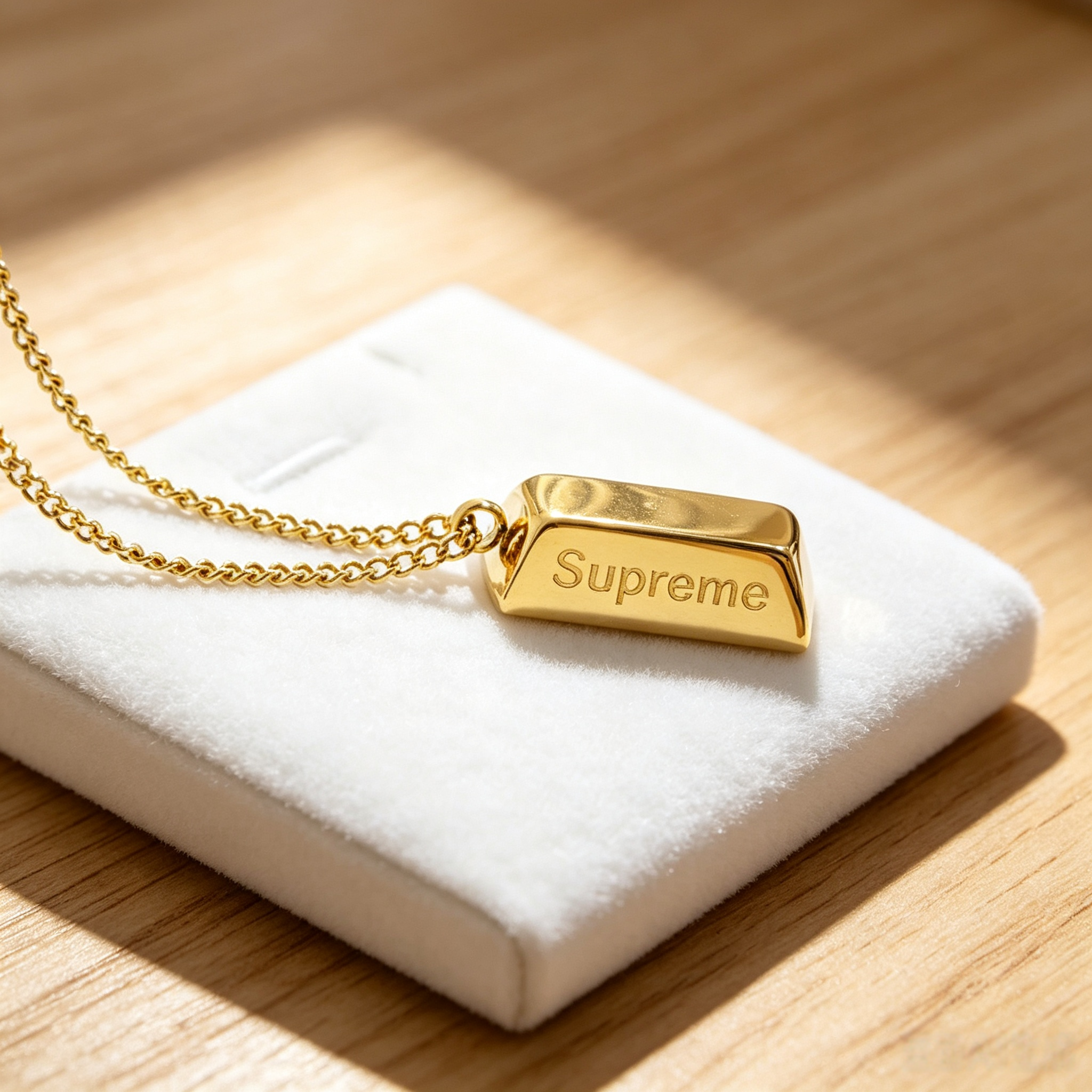 14K Gold Bar Pendant Necklace – Minimalist Everyday Gold Necklace