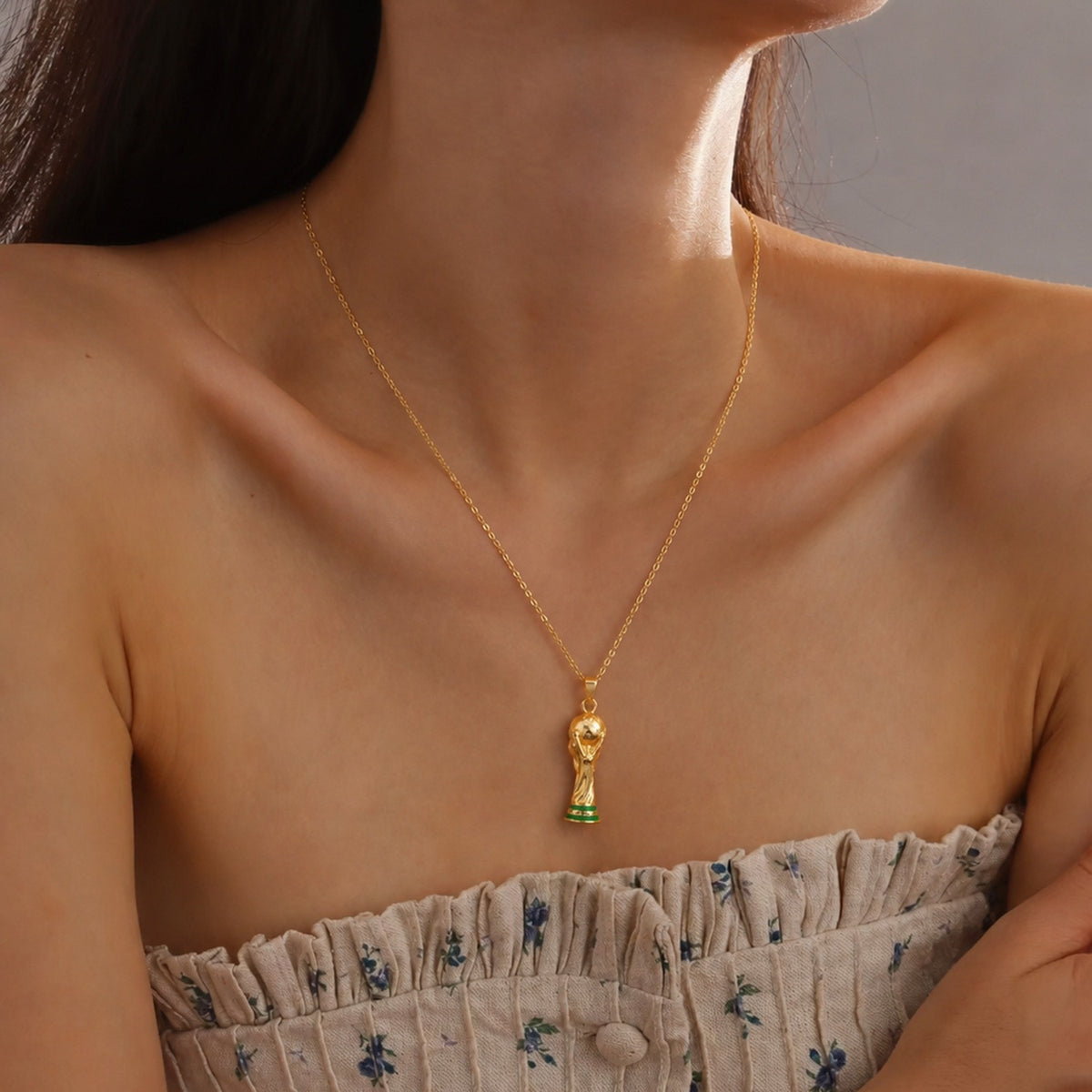14K Gold World Cup Fashion Pendant (2026 New Arrival)