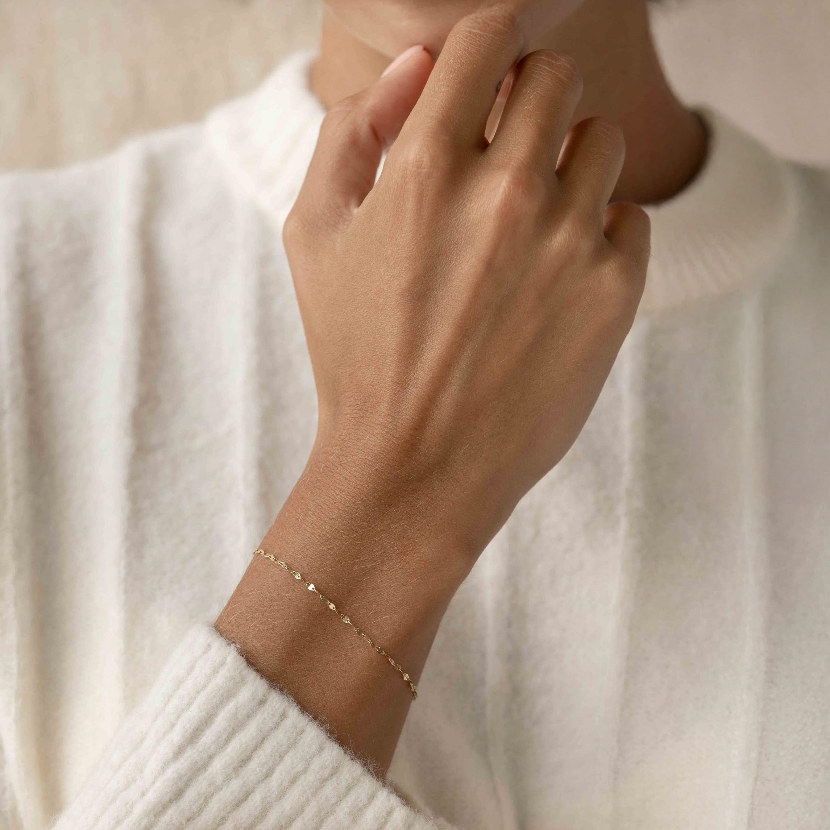 Petal Chain Bracelet 14k Gold - Florence
